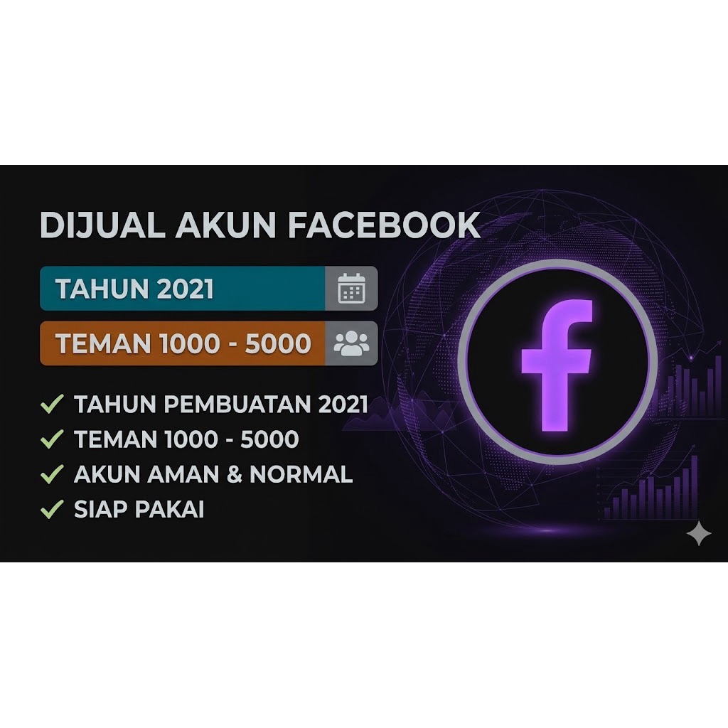 Akun Facebook Tahun 2021 Pertemanan 1000-5000