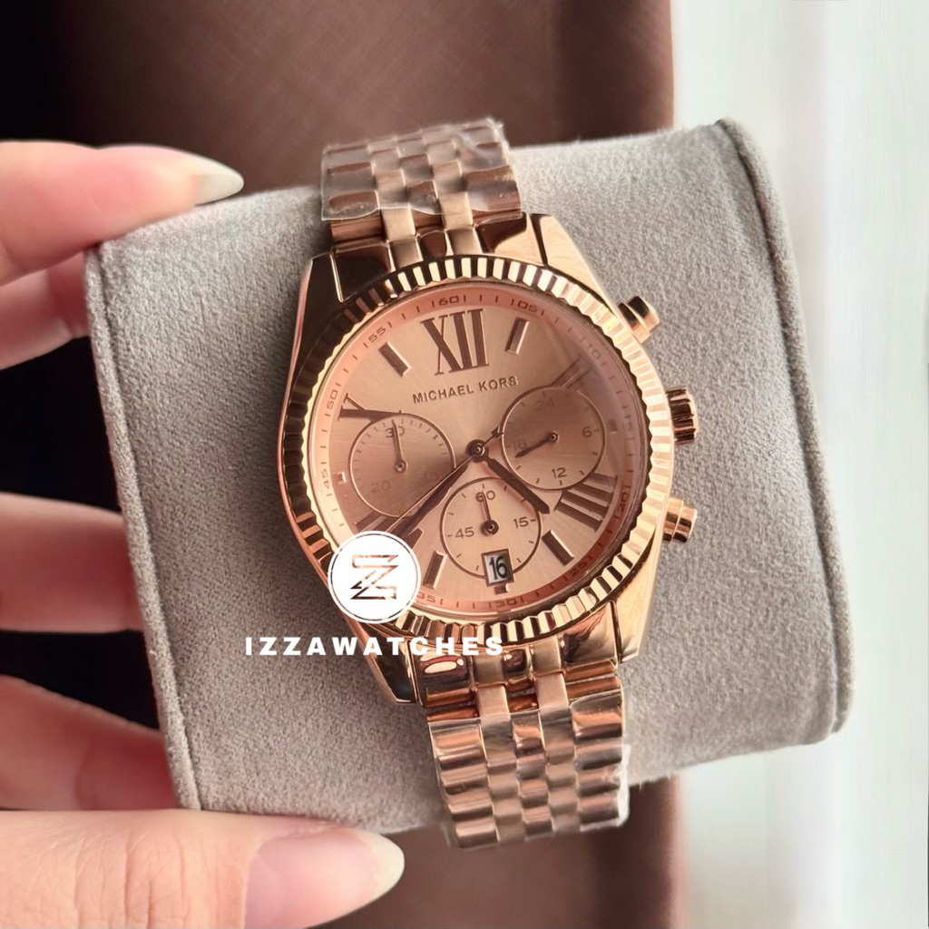 Jam Tangan Wanita MK5569 Rosegold Stainless Steel