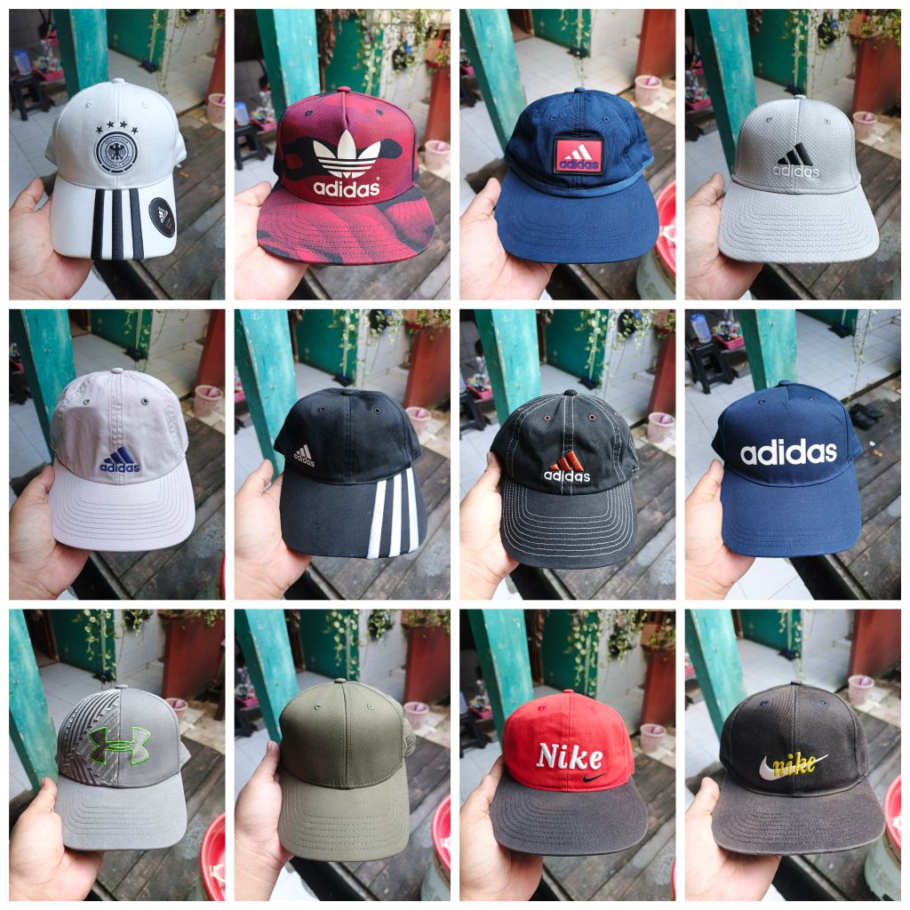 Topi second brand part 2 adi,nike,under armour