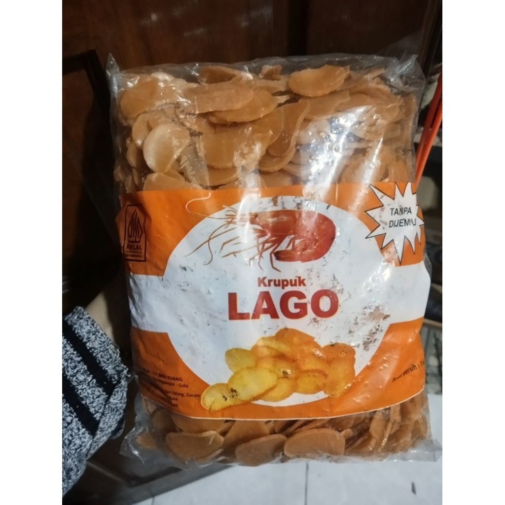 KRUPUK LAGO RASA UDANG & BAWANG 1 KG