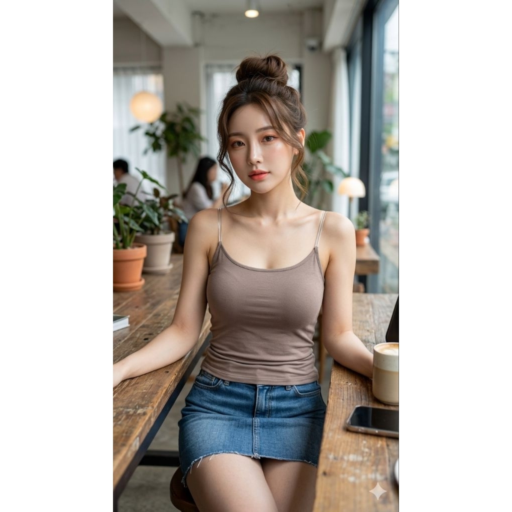 GA BASIC SPAGHETTI TANKTOP GIANTS TALI SPAGETI KAOS RAYON ADEM BKK READY