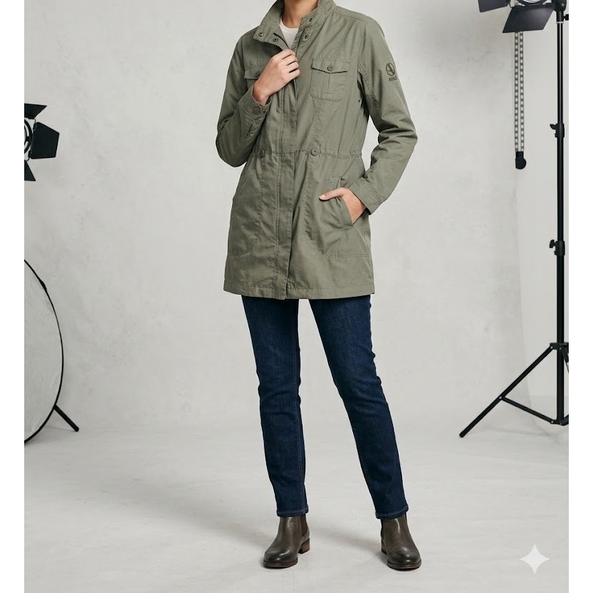 Jaket parka polos casual aigle