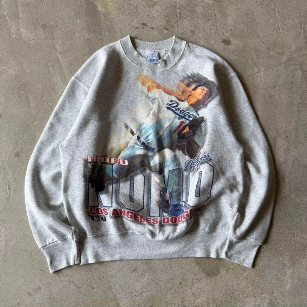 CREWNECK VINTAGE JAKET DODGERS HIDEO NOMO TAG SALEM