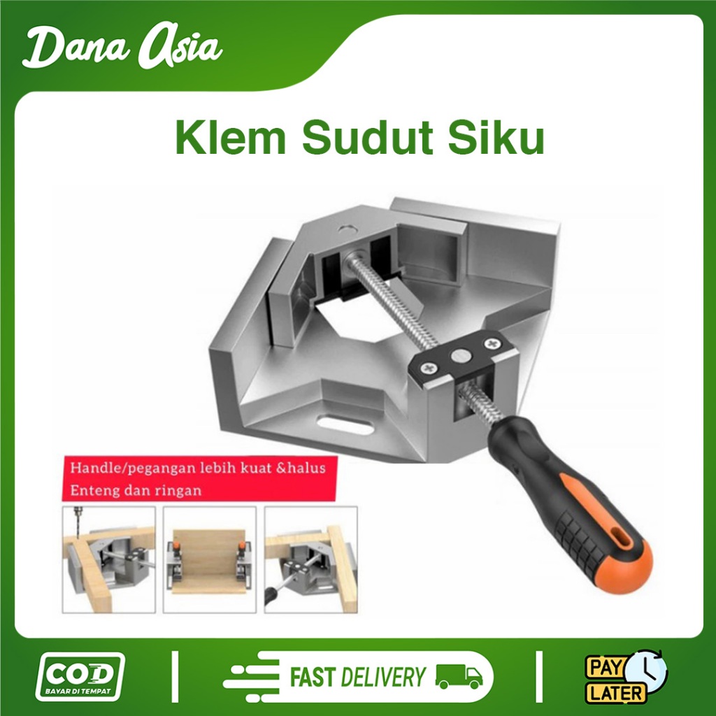 Corner Clamp Catok Klem Kayu Sudut Siku Swing Jaw Vise Catok