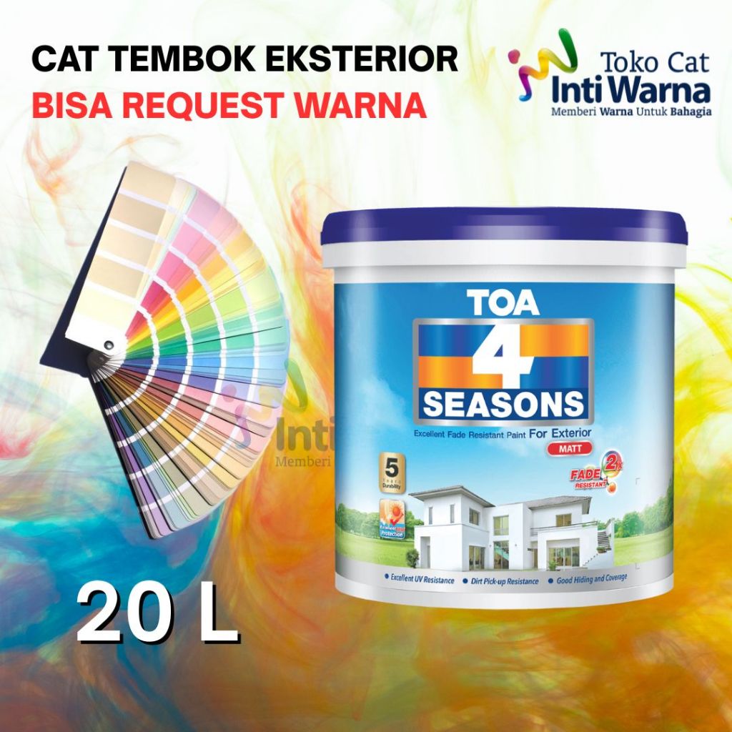 CAT TEMBOK TOA 4 SEASONS EKSTERIOR MATT 20 L