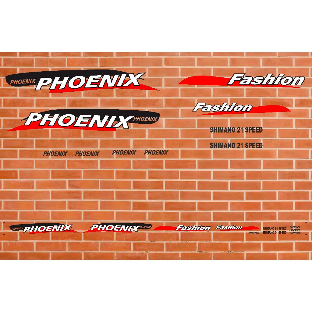 sticker sepeda phoenix fasihon variasi