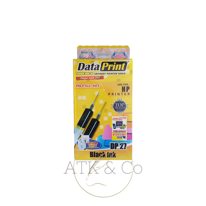 DataPrint Refill Tinta HP Hitam DP 27 - Tinta HP Data Print DP 27