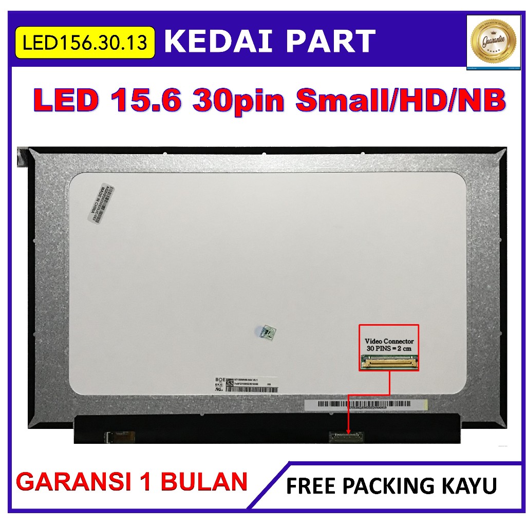 LCD LED Laptop NT156WHM-N44 15.6 30 Small NB