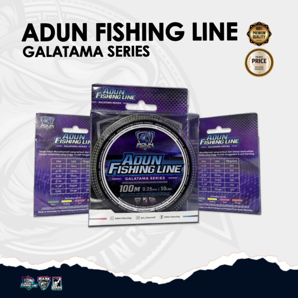 Adun Fishing Line Galatama Series 100m