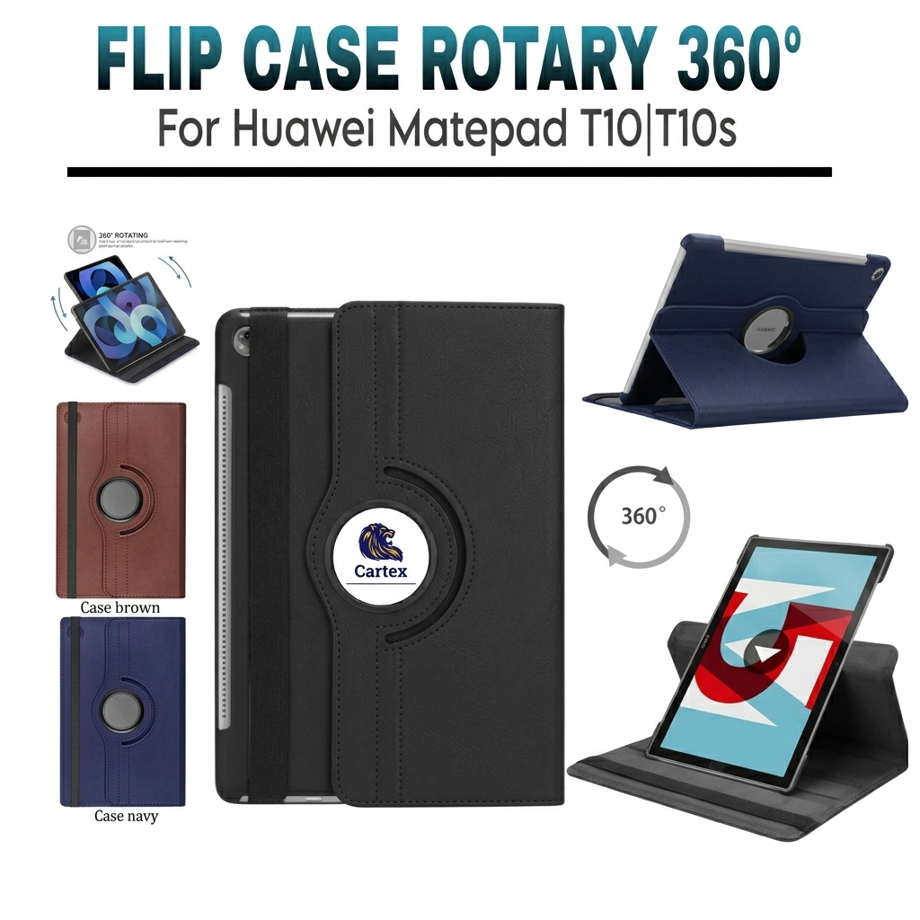Case Rotary Huawei matepad T10s/ T10 / case huawei matepad t10s / case huawei matepad t10 / casing h