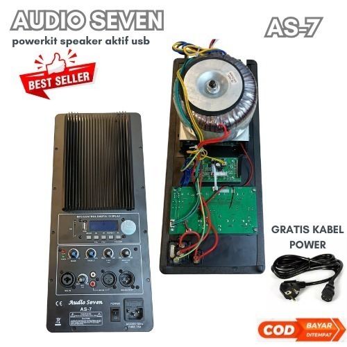 Power Kit - Mesin Active Speaker Audio Seven AS-7 1000W Bluetooth , USB - power kit AS 7