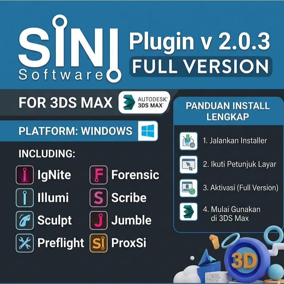 SiNi Software Plugin v 2.0.3 for 3DS Max