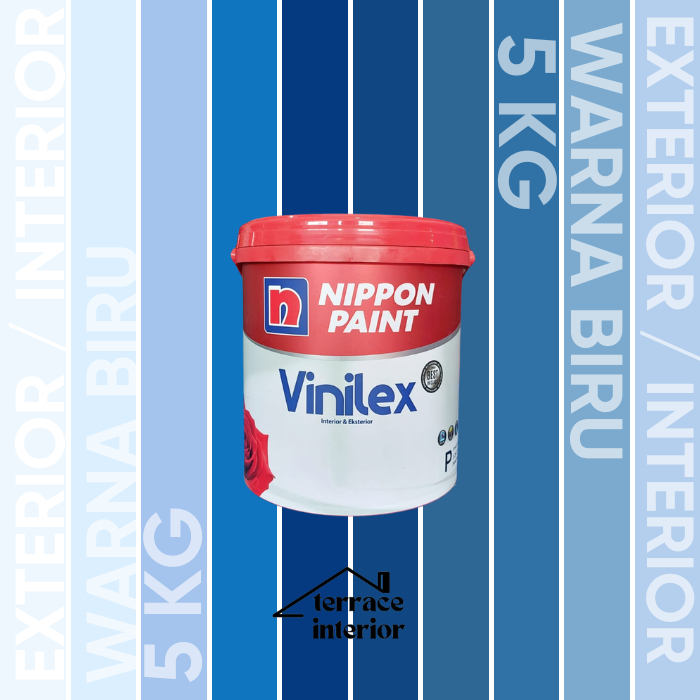 Cat Tembok Vinilex 5000 Interior & Exterior Biru 5 Kg