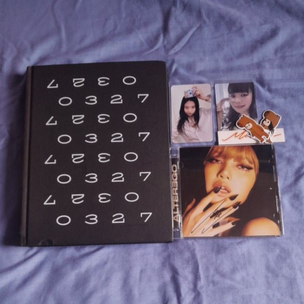 Photocard Jennie Pretty Diary Mantra & Lisa Alter Ego signed