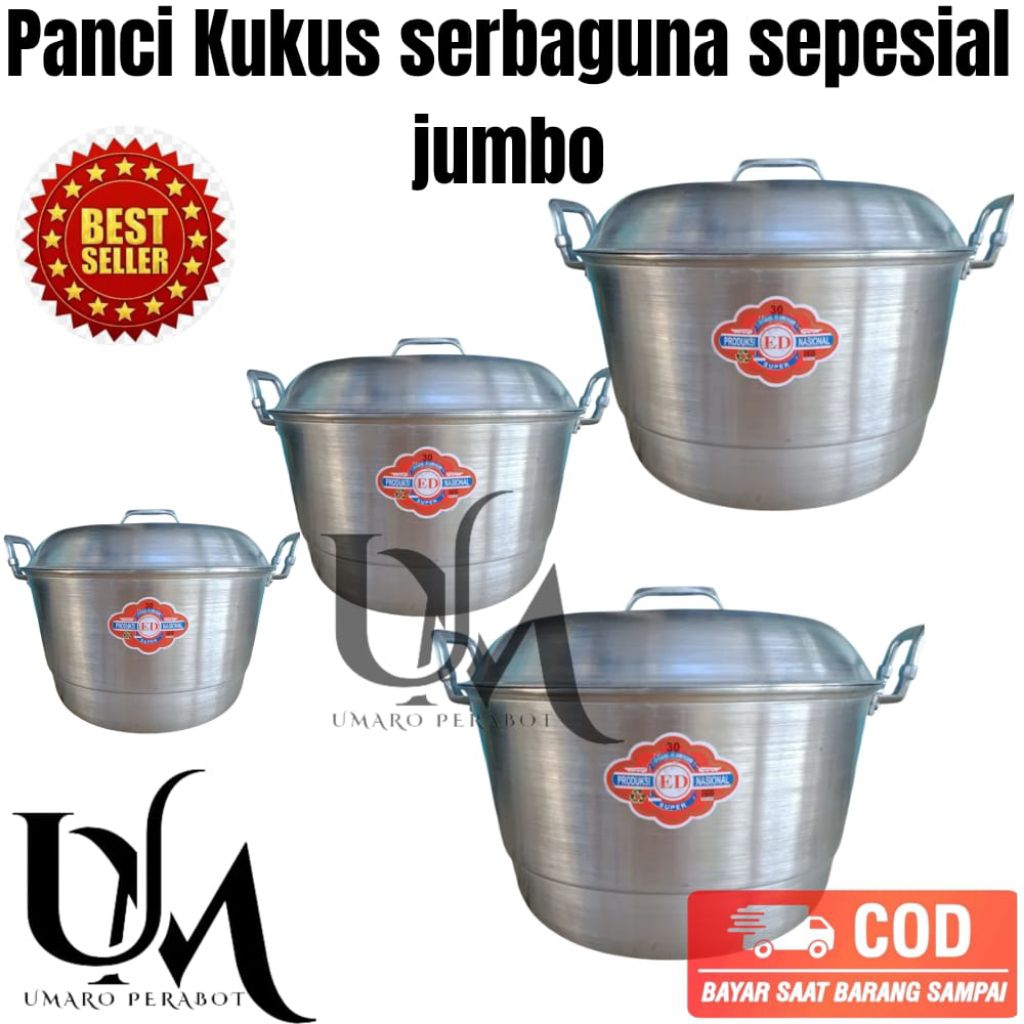 Panci kukus ,panci langseng kukus serbaguna tersedia ukuran dari kecil sampai besar
