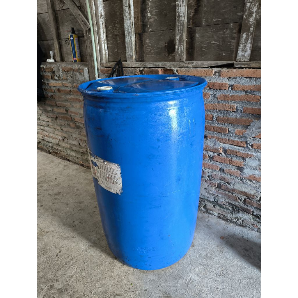 Drum plastik biru 200 liter bekas berkualitas | Drum bekas warna biru
