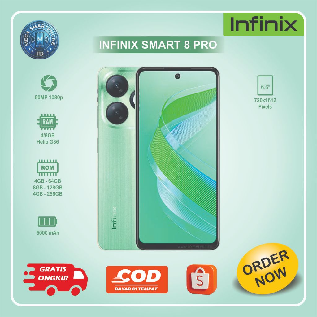 Infinix Smart 8 Pro | HP Second batangan