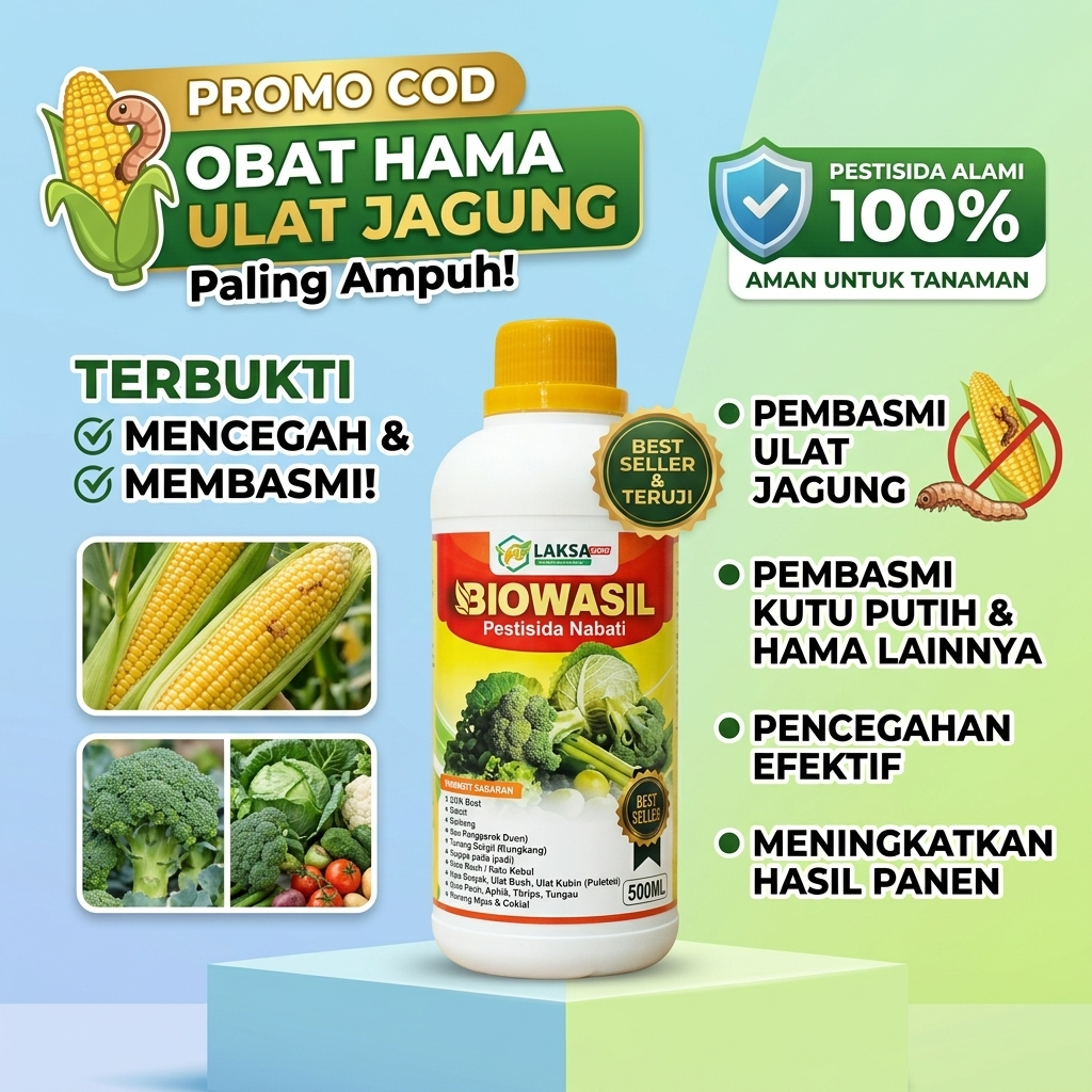 (PROMO COD) Obat Hama ulat jagung Paling Ampuh Sudah terbukti mampu untuk mencegah dan membasmi ulat