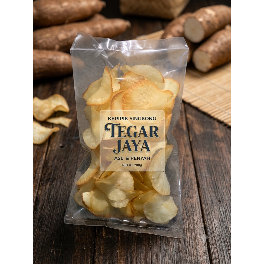 KERIPIK SINGKONG TEGAR JAYA - Renyah, Kriuk, Sedap