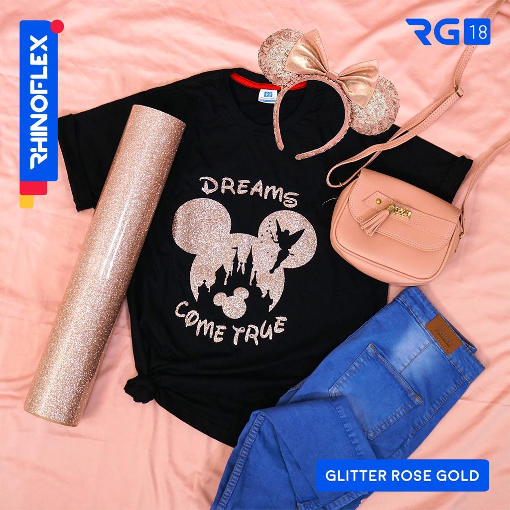 Rhino Polyflex Glitter Rose Gold