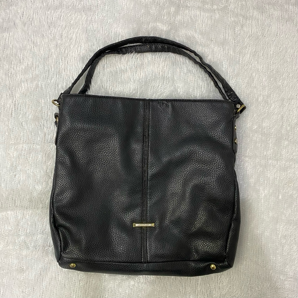 anne klein leather vintage hobo bag