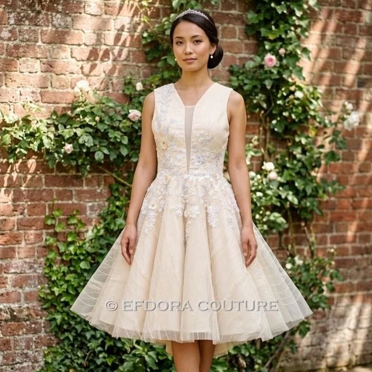 Creme Brulee Dress by Efdora Couture