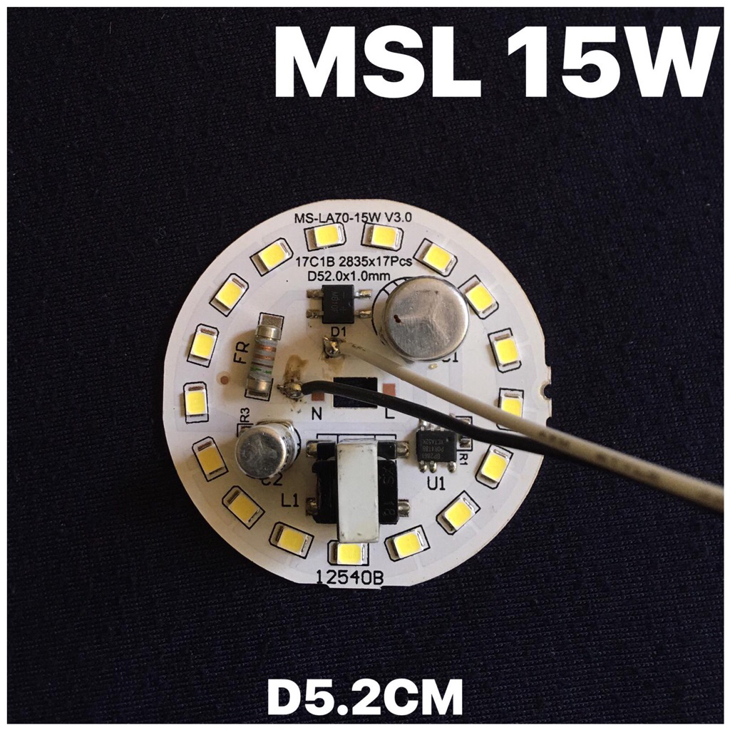 PCB LED AC MSL 15 Watt 9V