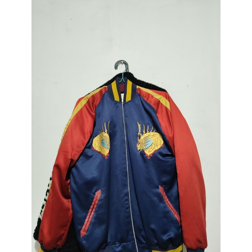 Jacket Sukajan Faith Industries Final Fantasy Bahamuth size L