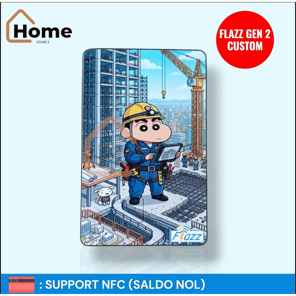 KARTU ETOLL FLAZZ BCA GEN 2 CUSTOM - SHINCHAN [ARSITEK]