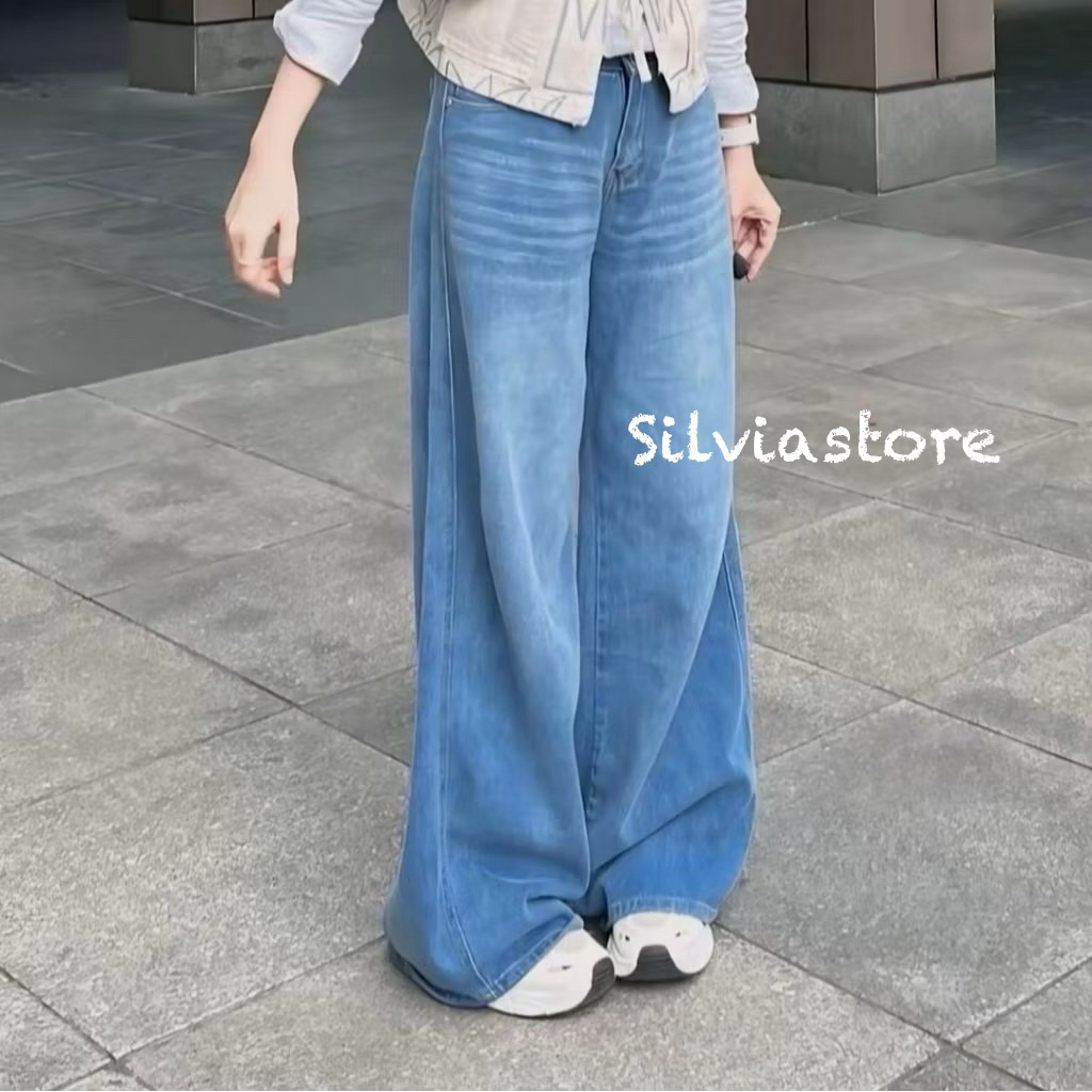 Celana Celsna Korean Style Loose Pants Highwaist Julot Bawahan Celena Panjang Celan Kekinian Wnita K