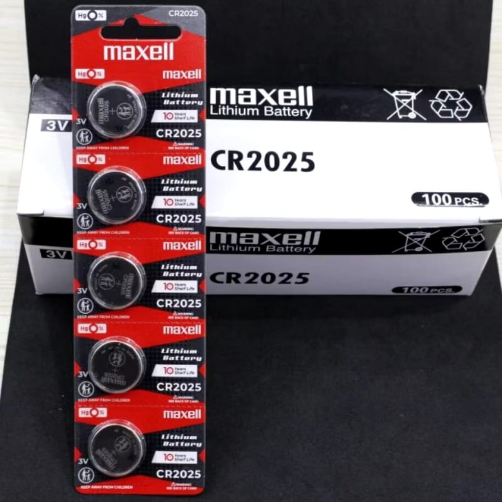 baterai jam maxell CR 2025 original Japan/battery CR 2025 anti bocor
