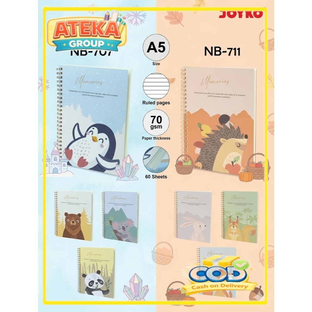 JOYKO NOTEBOOK SPIRAL NB-707 NB-711 BUKU CATATAN