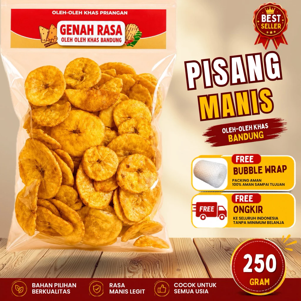 Keripik Pisang Manis 250 g