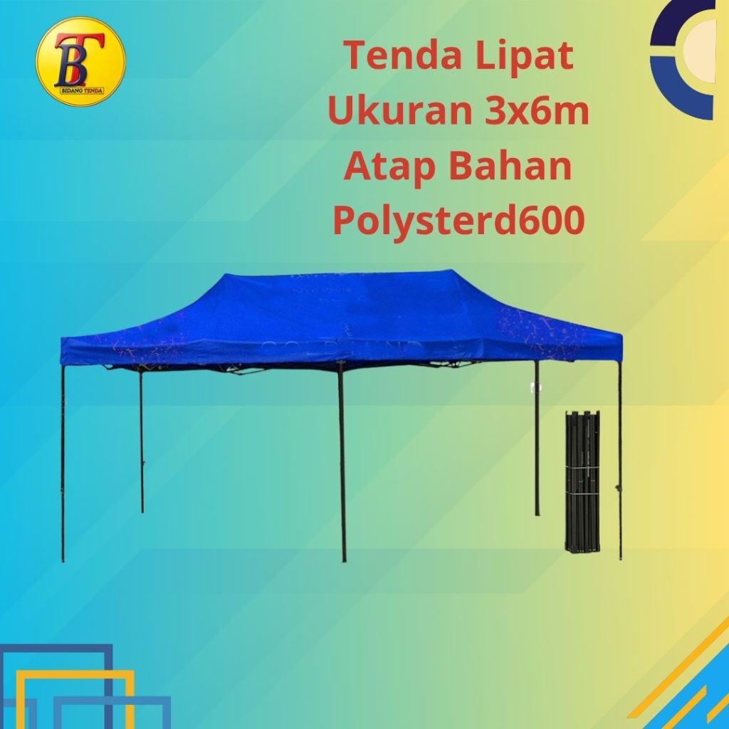 Tenda Lipat ukuran 3x6m Tenda jualan 3x6m