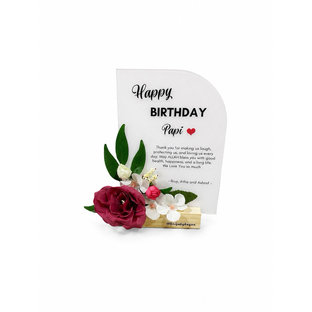 Akrilik Mini/Hiasan Akrilik/Kado Akrilik/Plakat/Papan Ucapan Akrilik