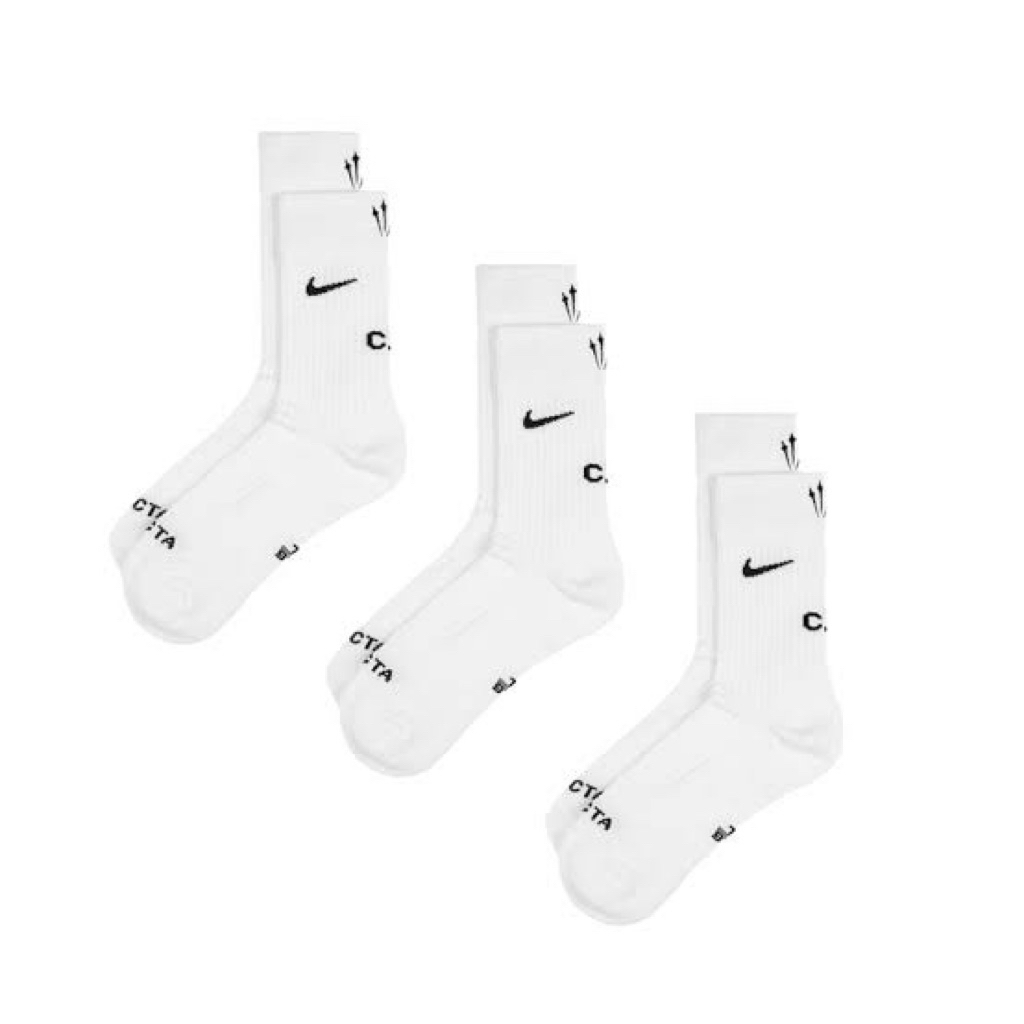 SOCKS NIKE X PATTA 3 PACK WHITE - DD9240-100 | KAOS KAKI NIKE X PATTA