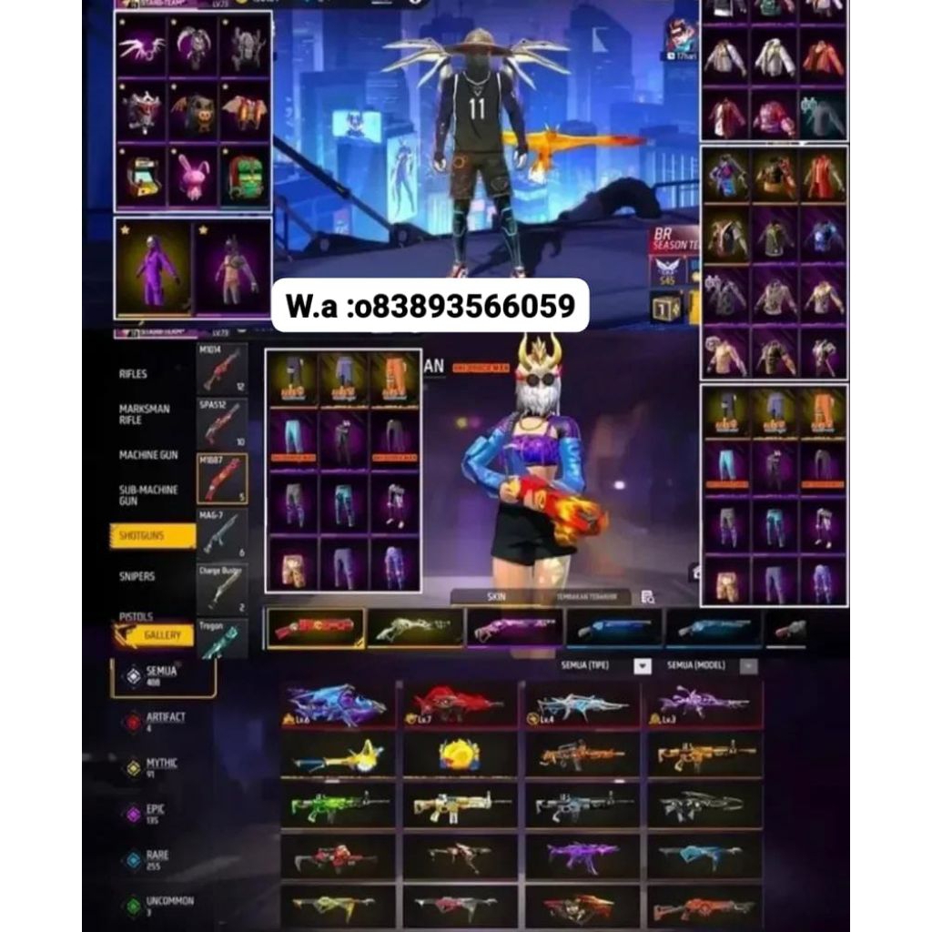 jual akun free fire terpercaya