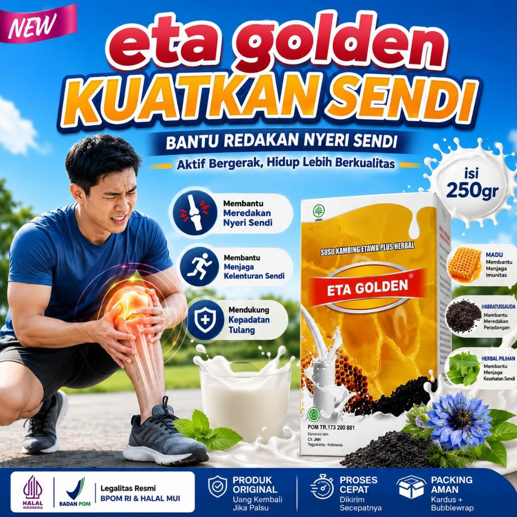 ETA GOLDEN SUSU KAMBING ETAWA PLUS ORIGINAL 1 BOX ISI 250 GRAM