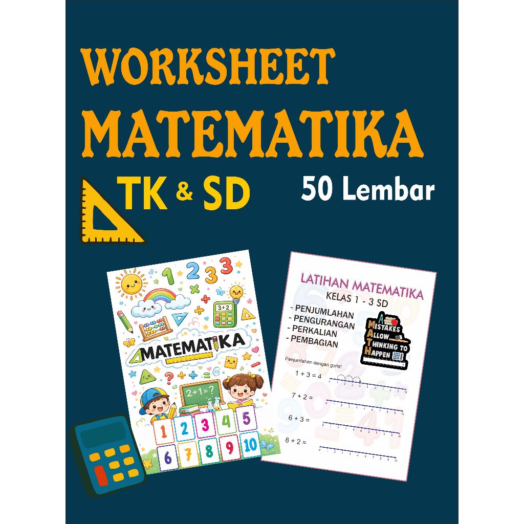 Worksheet Kumpulan Latihan Matematika untuk Anak TK/SD Kelas 1-6 SD