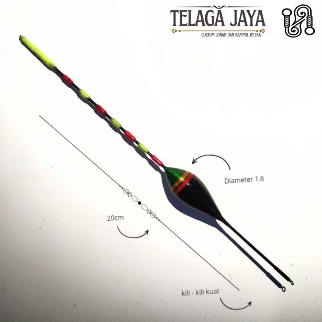 kampul pelampung pancing anti badai lilit benang by.talaga jaya ZO