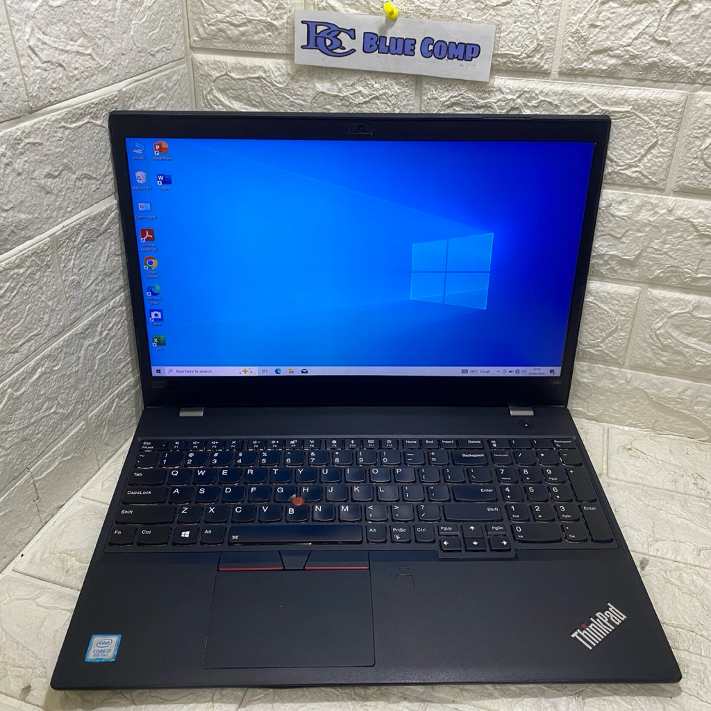 Laptop Render Lenovo Thinkpad T580 Core i7 Gen 8 Ram 8 GB SSD 256GB Laptop Editing Gaming Siap Pakai