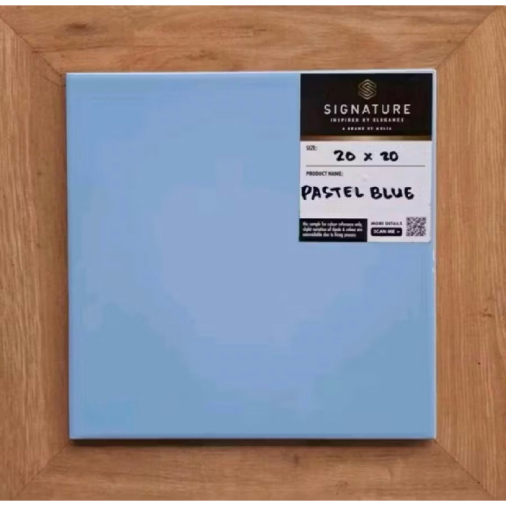 Keramik Lantai 20x20 Mulia Signature Pastel blue | Keramik lantai warna biru minimalis
