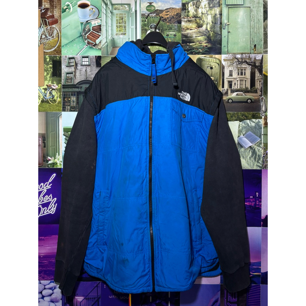 The North Face Hybrid Fleece Shell Hoodie Jacket Preloved