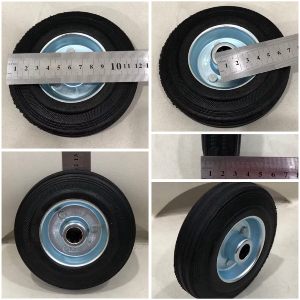5” inchi roda only saja roda gepeng roda karet hitam roda etalase roda steling kaca roda troli troll