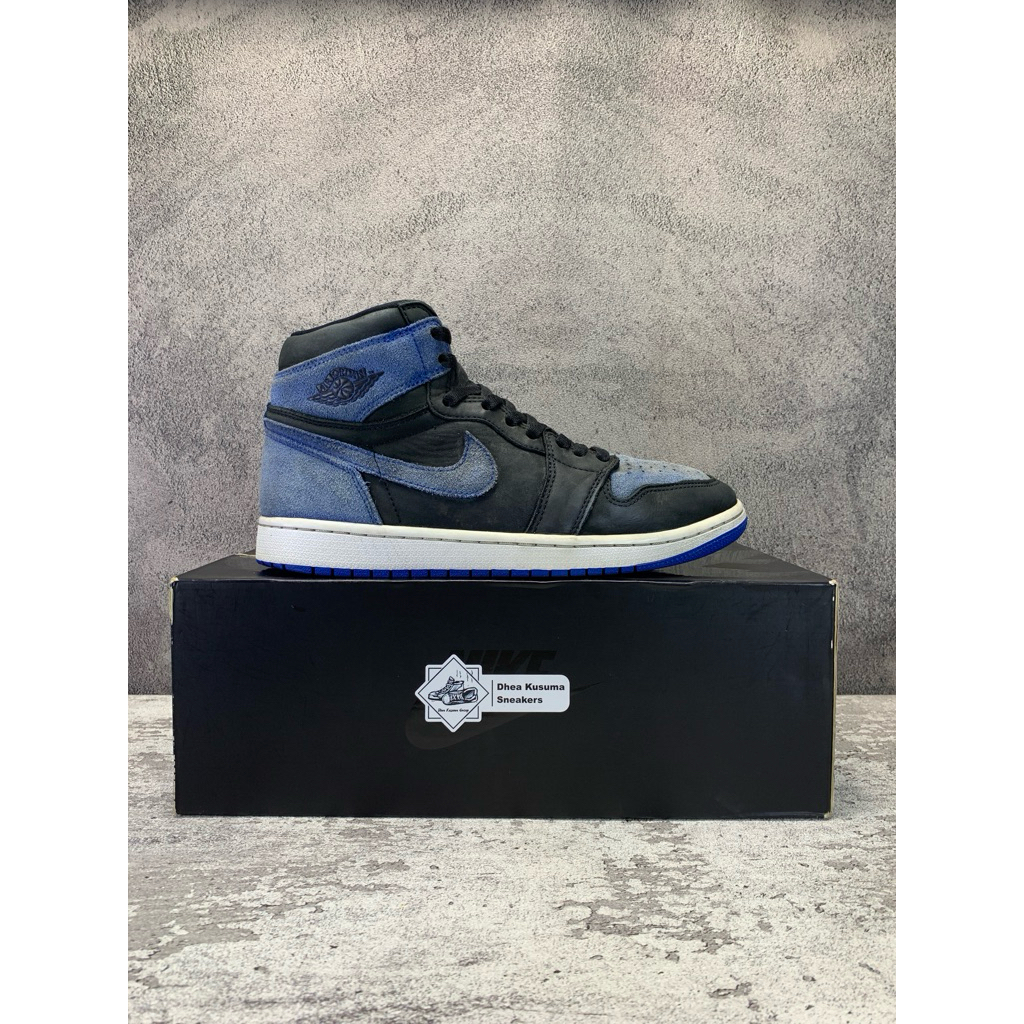 Sepatu Second Air Jordan 1 Retro High OG “Royal Reimagined” Size 42 Insole 26,5 cm Original Guarante