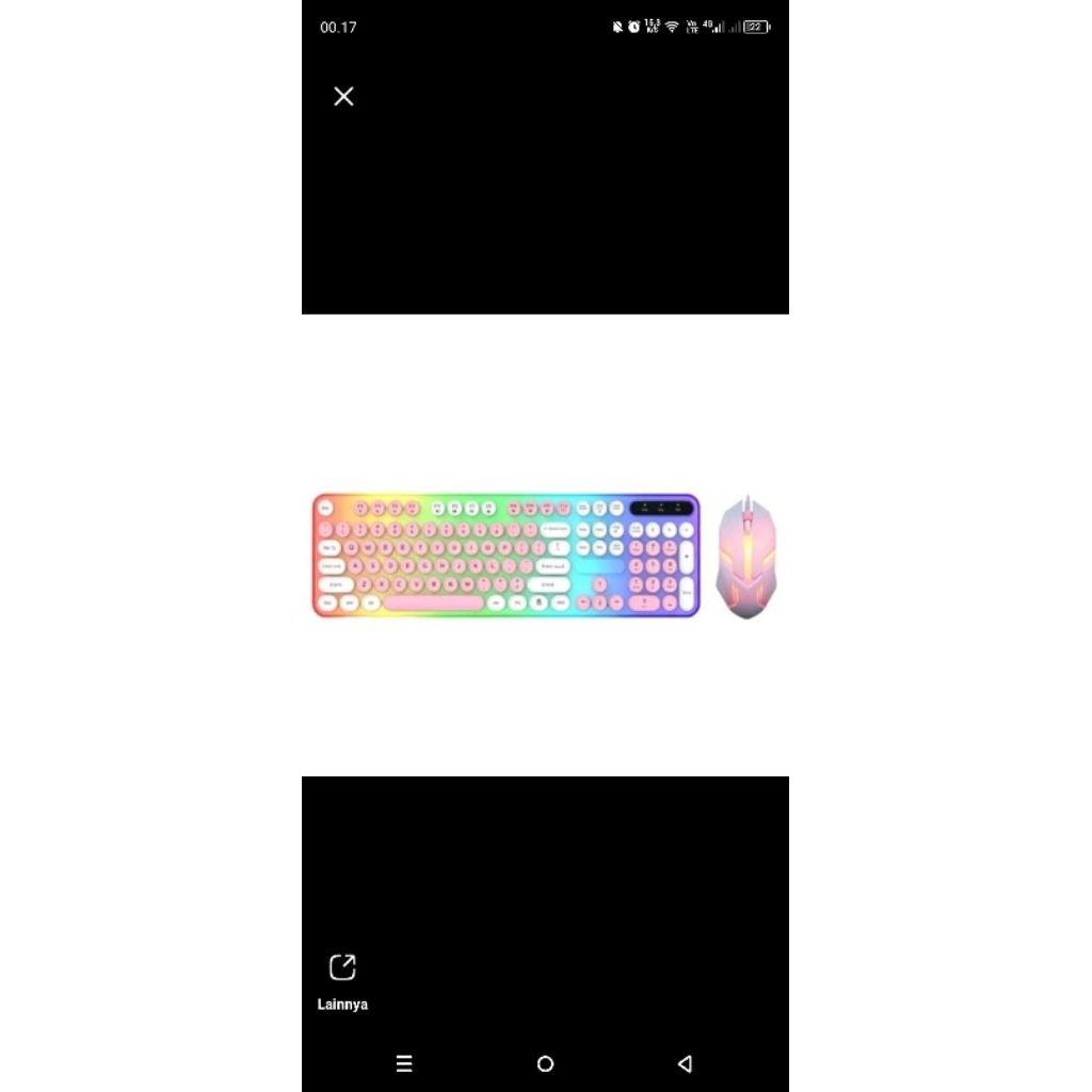Keyboard Gaming RGB LED Putih - BT300