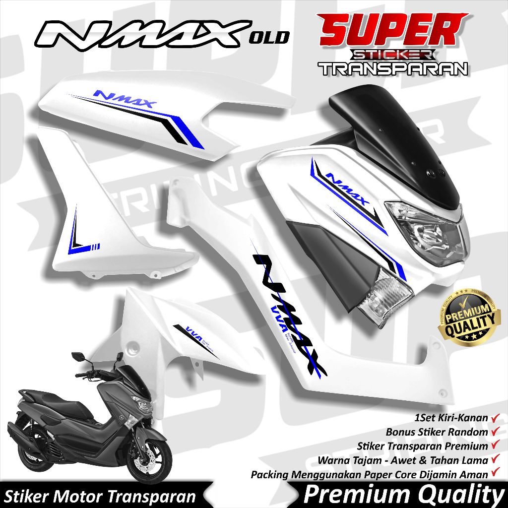 Stiker Nmax Old Transparan keren Striping Nmax Stiker Transparan UV Nmax Lama Striping Nmax Old SIMP