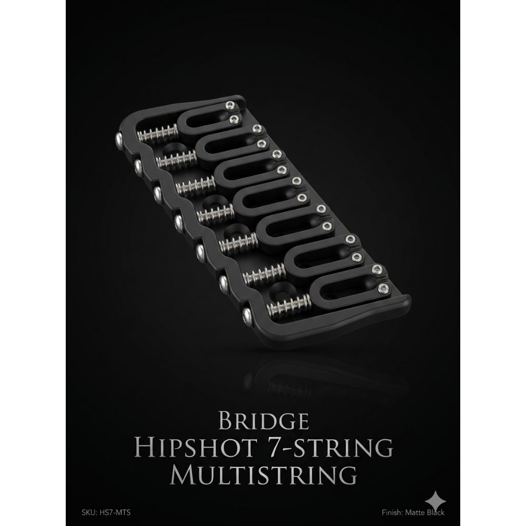 Hipshot fixed bridge multiscale 7string