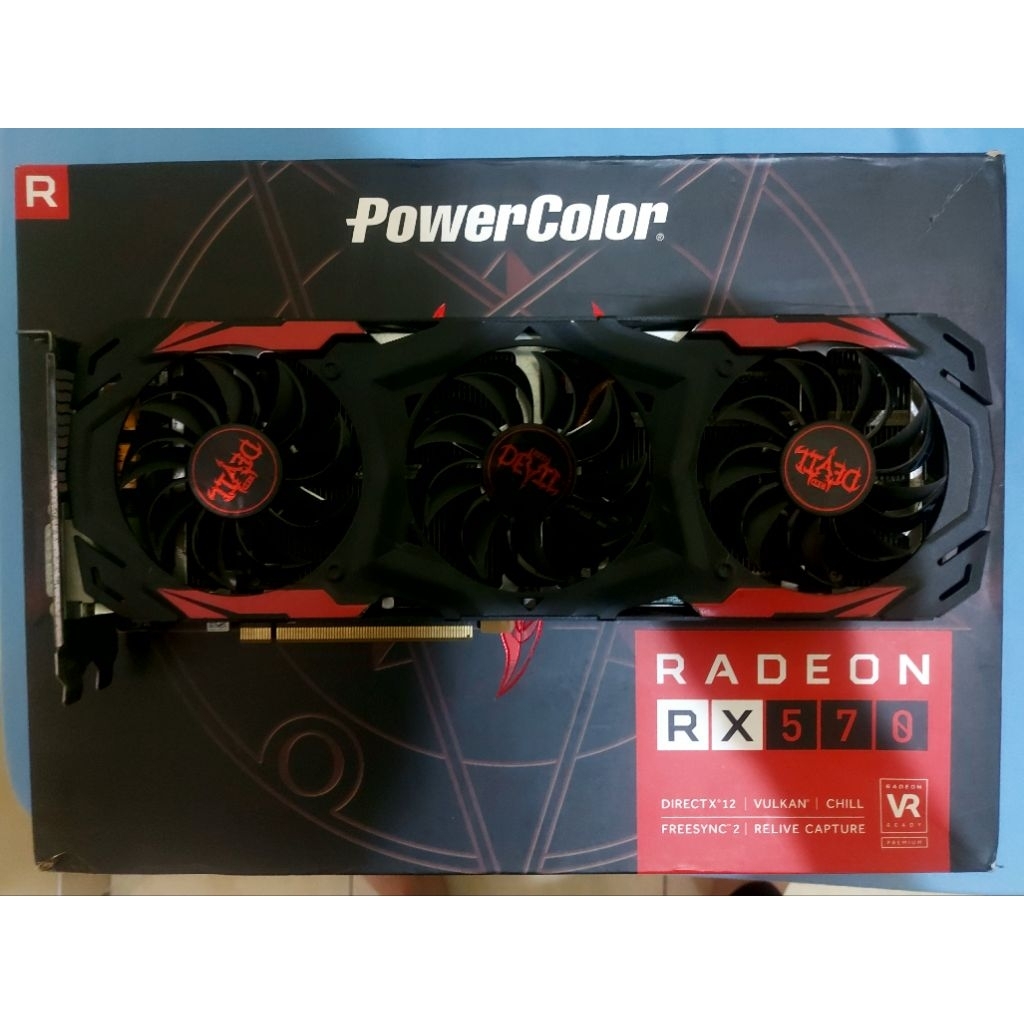 VGA AMD POWERCOLOR RED DEVIL RX 570 4GB