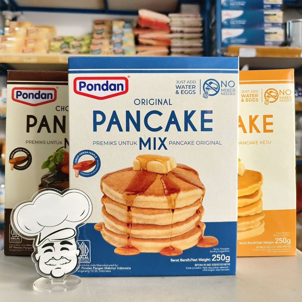 Pondan Pancake Mix 250Gr / Pondan Pancake Original / Pondan Pancake Keju / Pondan Pancake Cokelat